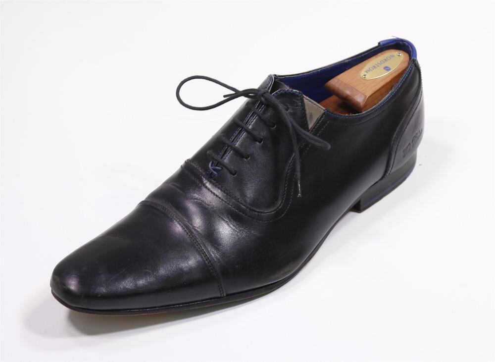 Ted Baker Rogrr Black Captoe Oxford Leather Dress Shoes Mens UK 13 US 14